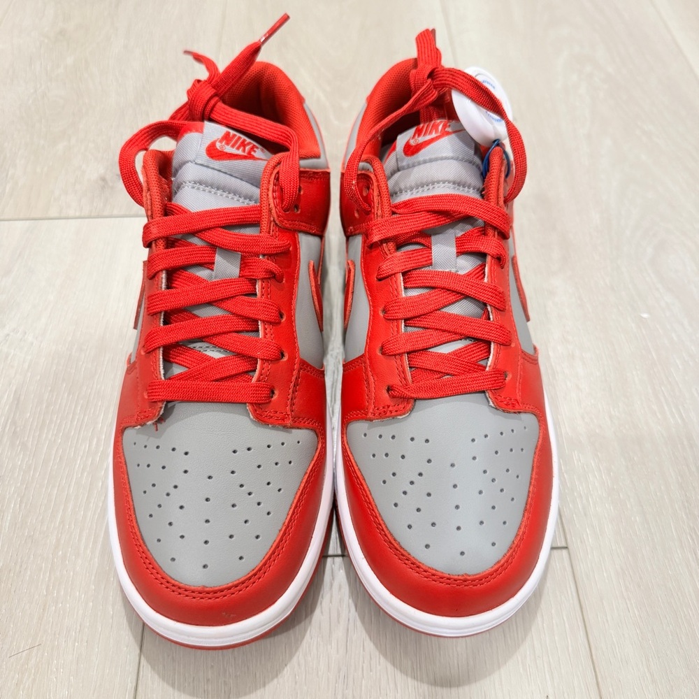 Nike Dunk Low Top 2021 UNLV Rebels Red Grey Shoes Sneakers Men Unisex Sz 7.5